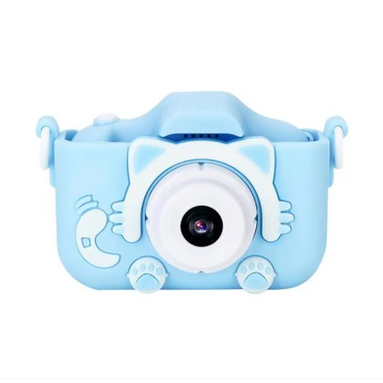 Camera foto copii, VICTINY® functie foto/video, 12MP, 5 Jocuri Incluse, Slot Card MicroSD max. 32GB, Display 1080P HD.Albastru