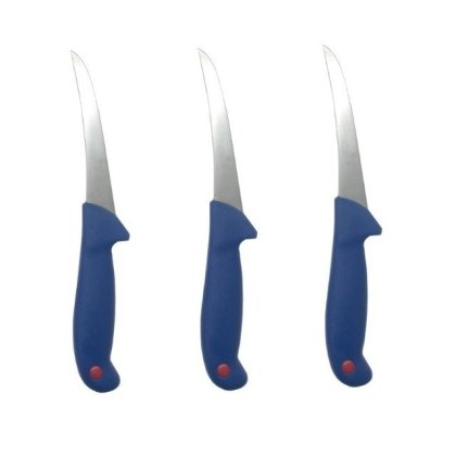 Set 3 cutite macelar 28 cm, lama curbata, pentru dezosat