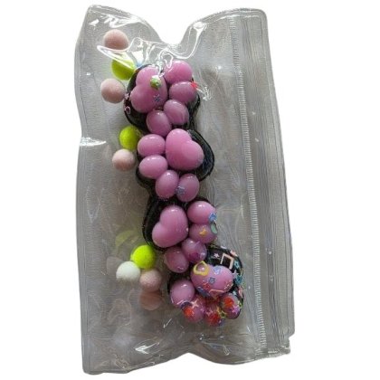 Set 4 labute, 3 cm, squishy, moi, VICTINY®, negru / roz