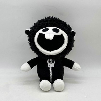 Jucarie de plus, Poppy Playtime, design unic, umplutura din bumbac PP, negru