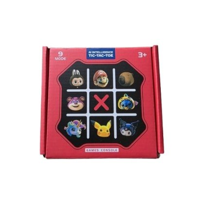 Joc X si 0, Tic Tac Toe, Mystery box Consola digitala cu personaje indragite de copii verde portocaliu roz rosu / necesita 3 bateri AAA ( nu sunt incluse)
