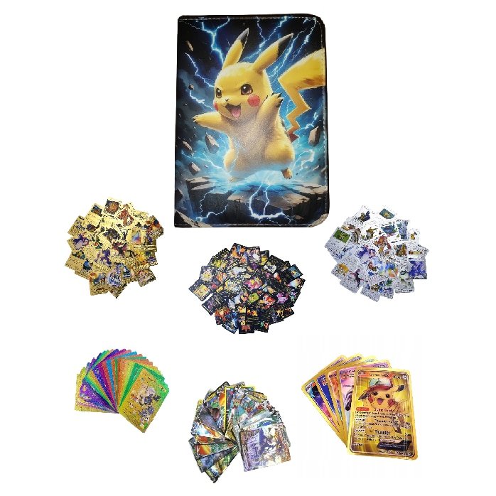 Set de joaca album cu 140 carti de colectie VICTINY® galben