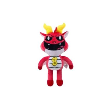 Jucarie de plus, The Smiling Critters 4, Nightmare poppy playtime, portocaliu, 20/25 cm