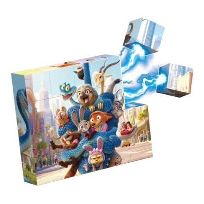 Blocuri magnetice puzzle de constructie VICTINY® 20 piese, compatibile Zoo tophia, joc educativ pentru creativitate, plastic ABS, 6+ ani