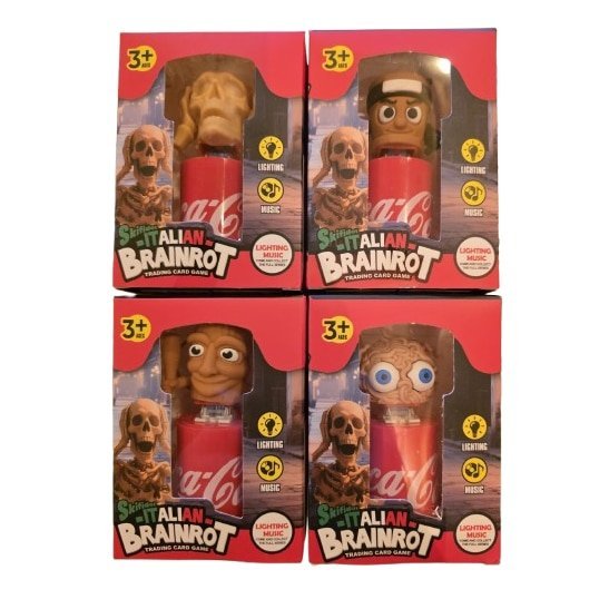Cutie surpriza Figurina Breloc VICTINY® Italian Brainrot cu sunete 5.5 cm, multicolor