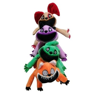 Set 4 critters breloc plush + set 4 bratari criters metal VICTINY 15 / 15