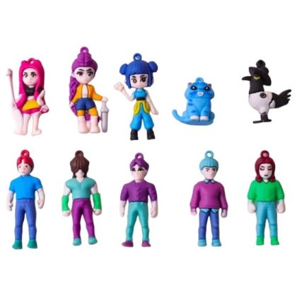 Figurine K Pop Demon Hunter, Set 10 bucăți, 4x5 cm, Diverse modele