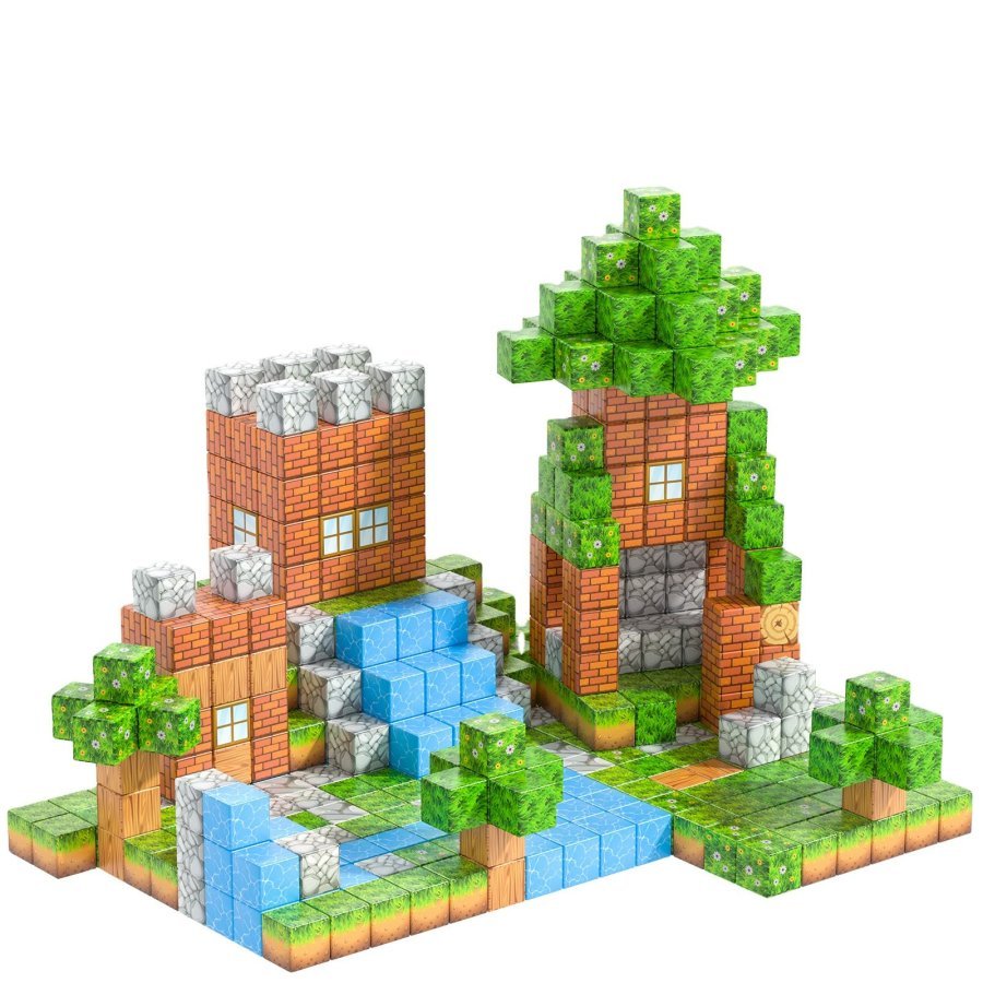 Cuburi magnetice de constructie 88 bucati