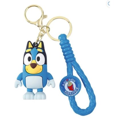 Breloc pentru Chei Ghiozdan, Geanta, Penar, model bluey, Pentru Adulti si Copii, Albastru