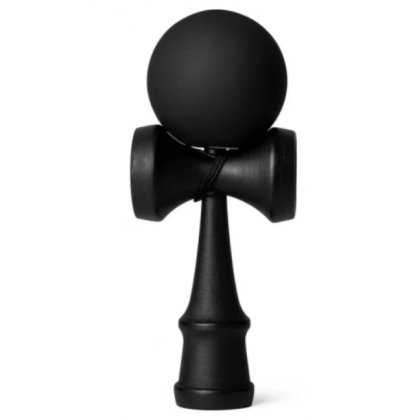 Kendama din lemn, VICTINY®, 18cm, negru, suprafata antialunecare