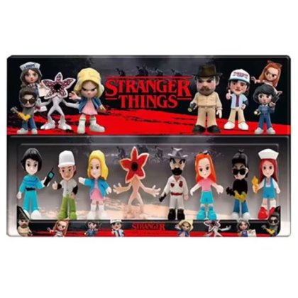 Set 8 Stranger things figurine random 5/7 cm negru /rosu Stranger Demogorgon
