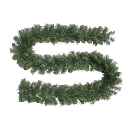 Ghirlanda de Craciun verde, cu 200 de varfuri, 2.7 m, se poate personaliza in functie de preferinte