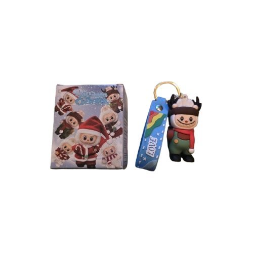 Breloc figurina VICTINY® Crăciun set 6 modele, 5.5 cm, multicolor