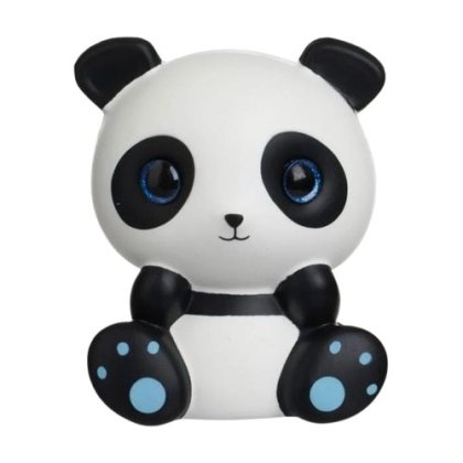 Jucarie Squishy VICTINY® Panda Alb Negru cu Ochi Mari 10x8x14cm