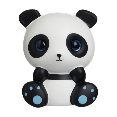 Jucarie Squishy VICTINY® Panda Alb Negru cu Ochi Mari 10x8x14cm