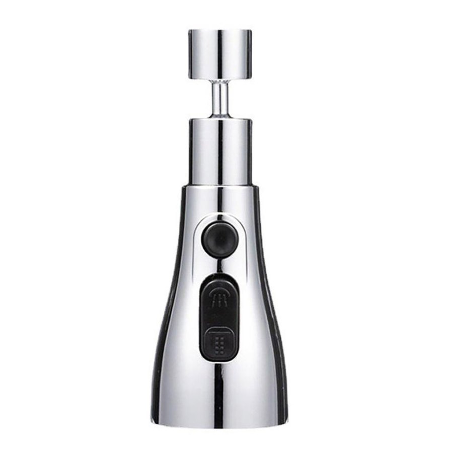 Extensie robinet, reglabil, 3 in 1, jet presurizat, flux delicat si pulverizare cu unghi larg, rezistent la rugina, usor de curatat, ecologic si economic - TRIPLEFLOW
