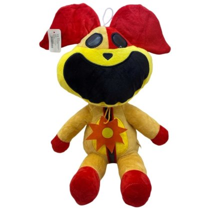 Jucarie de plus DogDay, The Smiling Critters, Creaturi Zambitoare, portocaliu, 55/60 cm