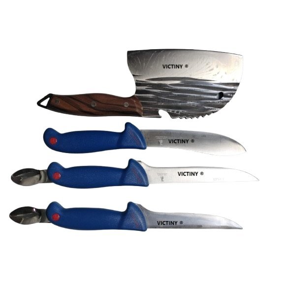 Set transat si curatat peste VICTINY® satar/ 1 cutit curata/ 2cutite de transat si scos maruntai/masat ascutit