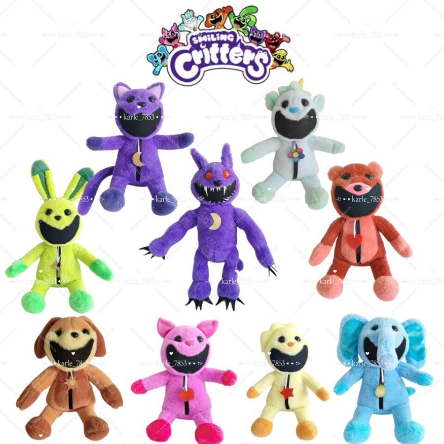 Set 9 jucarii plus smiling critters 34 /37 cm
