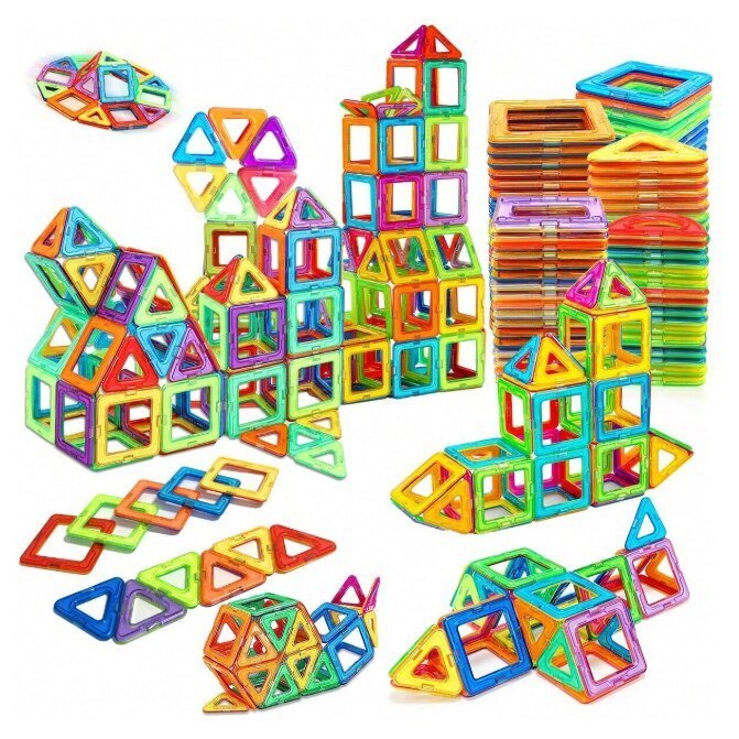Set 45 placi de constructie magnetic VICTINY®, Intra in lumea virtuala dezvolta abilitatile de constructor si imaginatie