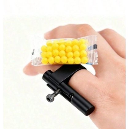Mini pistol cu degetul, jucarie de ameliorare a presiunii, gadget mic pentru impuscare cu degetul pentru baieti