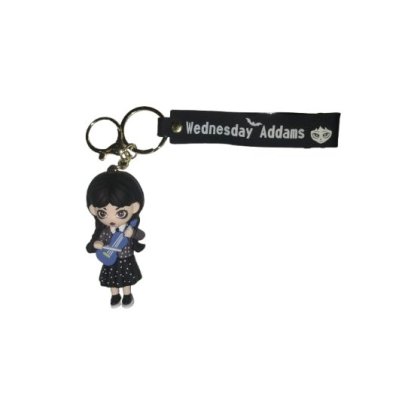 Breloc pentru Chei VICTINY® Ghiozdan, Geanta, Penar, model Wednesday cu vioara, Pentru Adulti si Copii