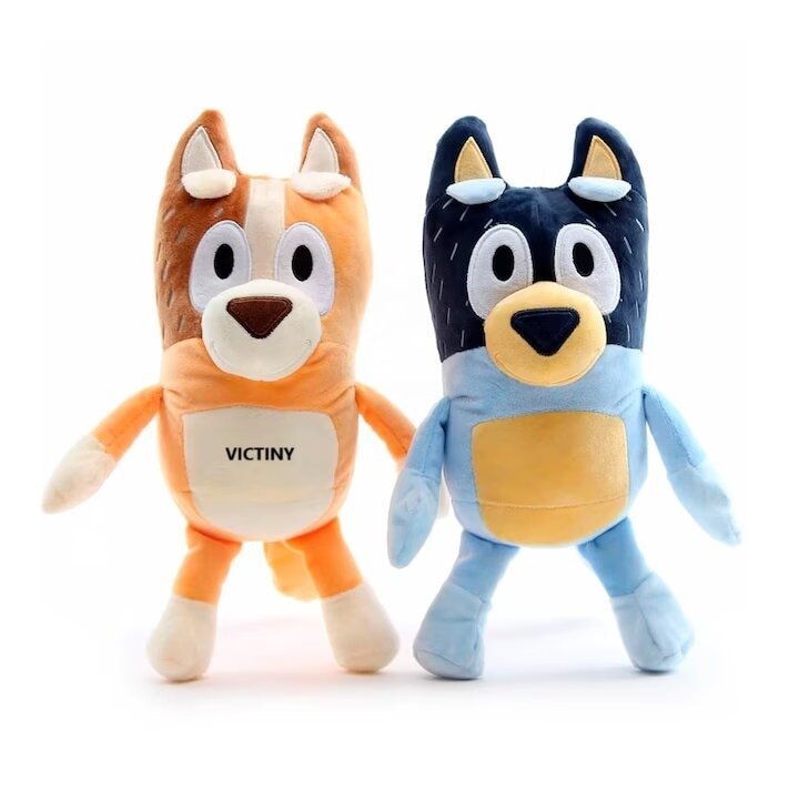 Set 2 Jucarii de plus, Parinti lui Bluey si Bingo, dimenisune 28 cm