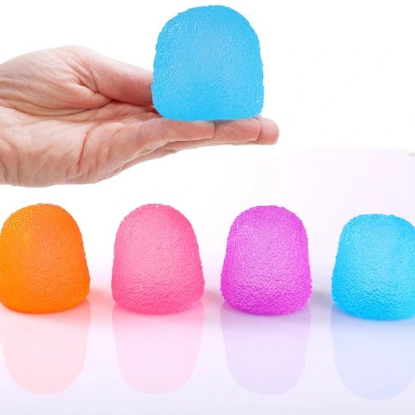 Jucarie antistres senzorial din cauciuc moale, elastica, multicolor, 1 bucata