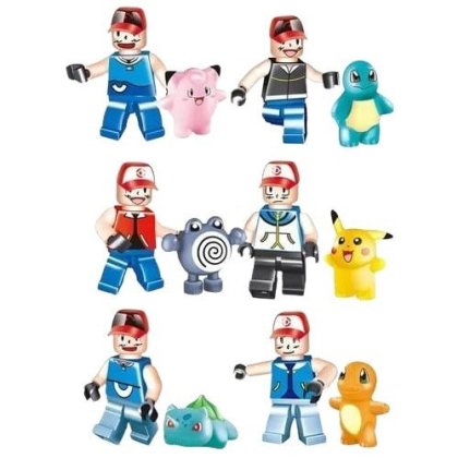 Set 6 mingii pokemon necesita asamblare