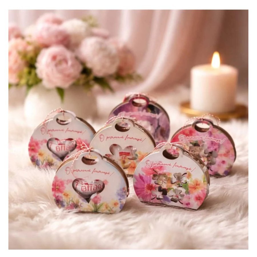 Set de 6 Martisoare suport bonboane sau praline model 3, VICTINY®