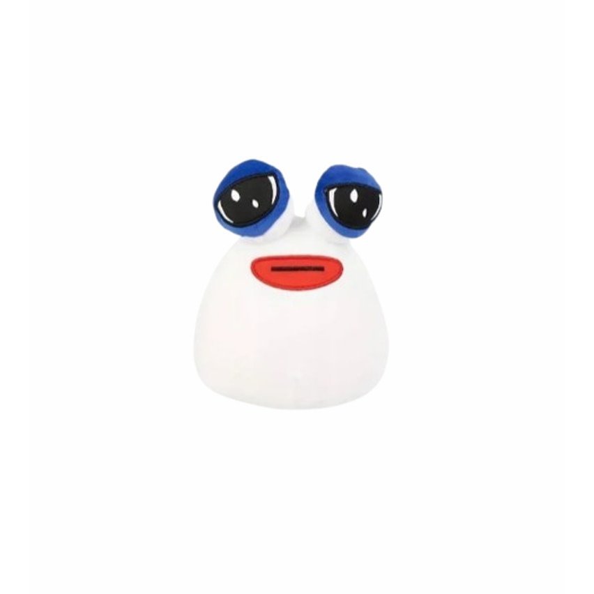 Jucarie POU, Plush, 20 cm, Alb