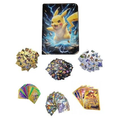 set de joaca album cu 140 carti de colectie VICTINY® galben