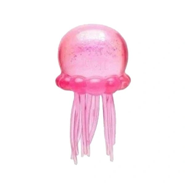 Jucarie antistres minge gummy, TPR moale, mov, 9x5.5cm