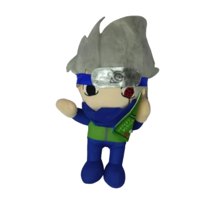 Jucarie de plus, Naruto, Peluche Mediano Kakashi 22 cm gri/albastru