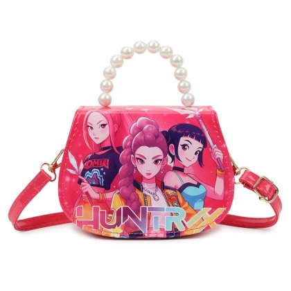 Geanta crossbody copii Witcher Girls, portofel K-pop Anime, multicolor, P-7