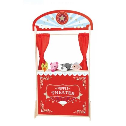 Set Teatru de Papusi VICTINY® cu 4 Figurine 57x20x104cm