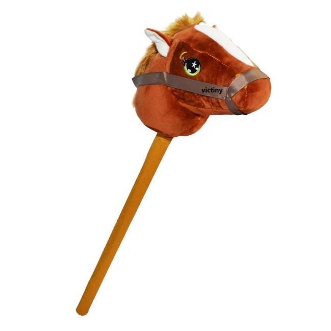 Calut de plus pe bat cu sunete, VICTINY® 70 cm / maro /roz