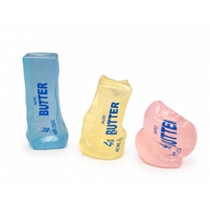 Jucărie interactivă, VICTINY®, model BUTTER, antistres, transparent, culoare random, 5 ani