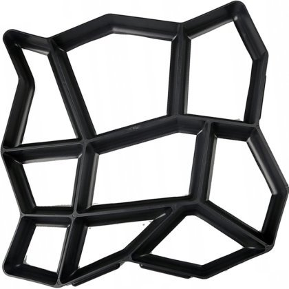 Matrita cu Contur pentru Turnat Pavaj din Beton, Sablon Forma Imitatie Naturala, Dimensiuni 40x40x4 cm