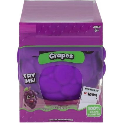 Jucarie squishy antistres strugure VICTINY, material TPR eco, super moale, revenire lenta, parfumat cu aroma de struguri, mov