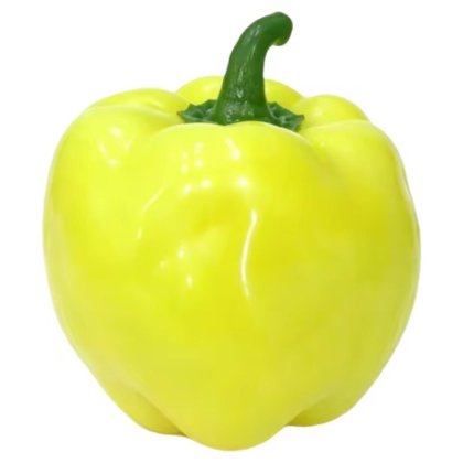 Jucarie squishy antistres crunchy model ardei gras / peppers, culoare galben, 6 cm