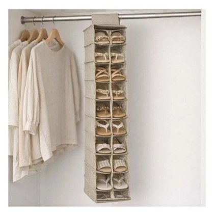 VICTINY® Organizator suspendat pentru pantofi cu 10 compartimente 20 x 30 x 120 cm