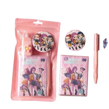 Set rechizite scolare, model Kpop Demon Hunters, Multicolor