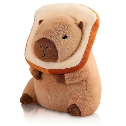 Jucarie de plus Capybara, 30x40cm, cu huse detasabile, culoare maro