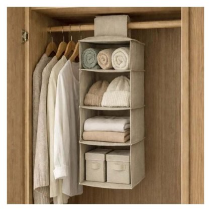 VICTINY® Raft de depozitare cu 4 niveluri 30 x 30 x 80 cm