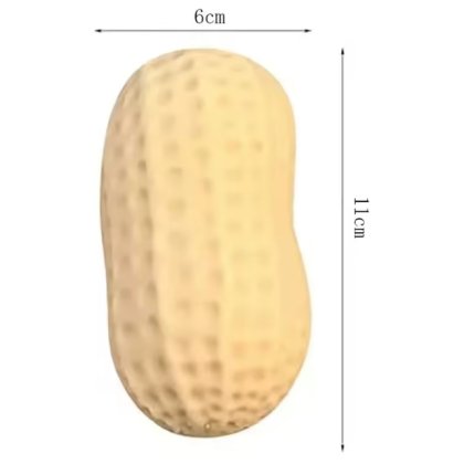 Jucarie Squishy Antistres aluna crunchy slime crem– Jucarie Senzoriala Elastica pentru Copii si Adulti, Model coaja de aluna