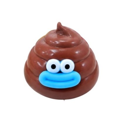 Jucarie squishy antistres crunchy model bubeey / pupu / caca, culoare maro, 6 cm
