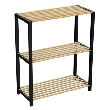 VICTINY® Raft din lemn cu 3 polite 65 x 29 x 78 cm