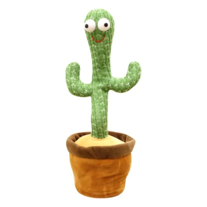 Jucarie interactiva Cactus Vorbitor si Dansator, 37 cm, Verde