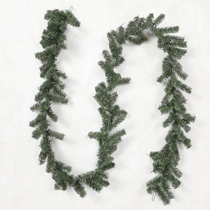 Ghirlanda de Craciun Verde cu Crengute de Brad 2, 7m x 10cm, pentru Brad, Balustrade si Ferestre, ANTBRO®